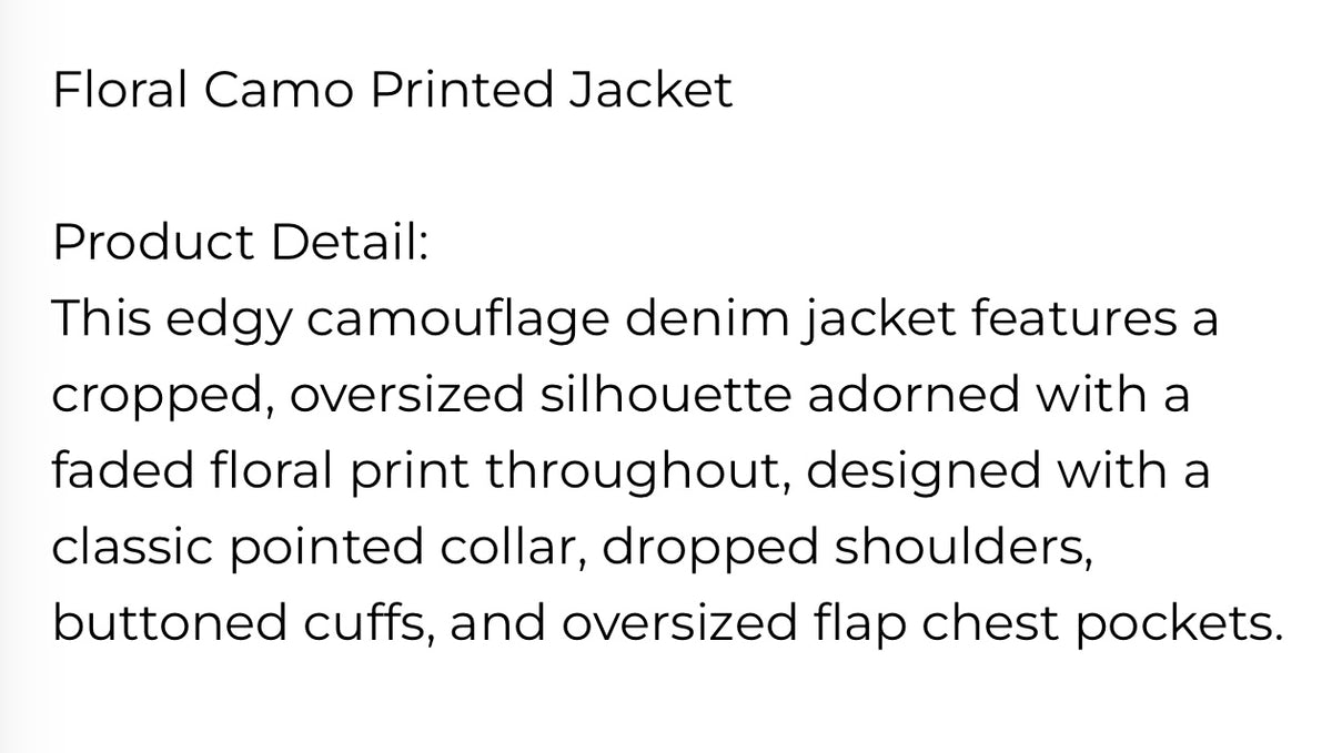 Camilla Flora Jacket