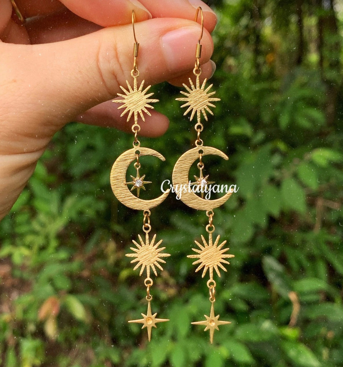 Sun and Moon Earrings
