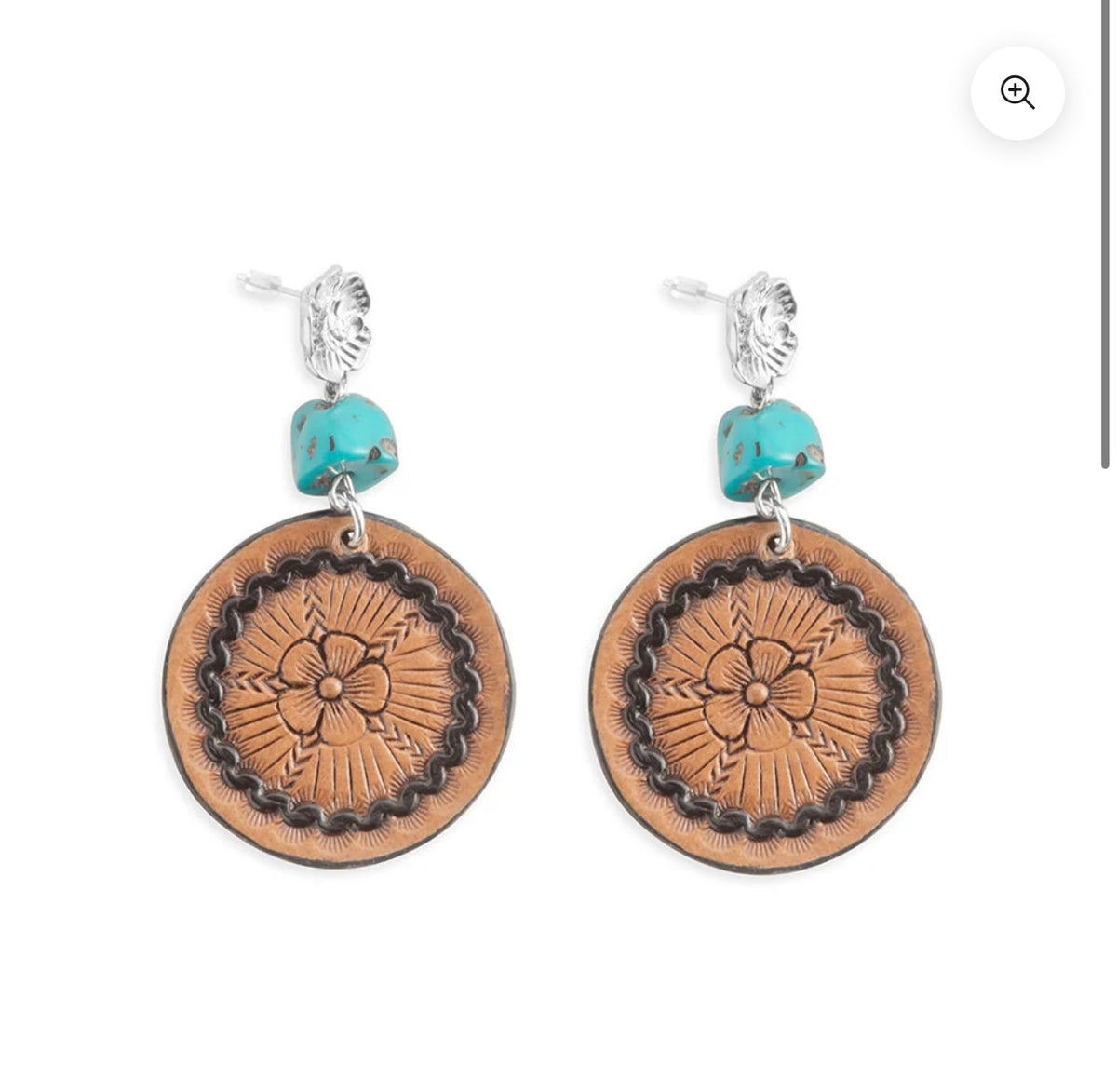 Floral Star Medallion Earrings