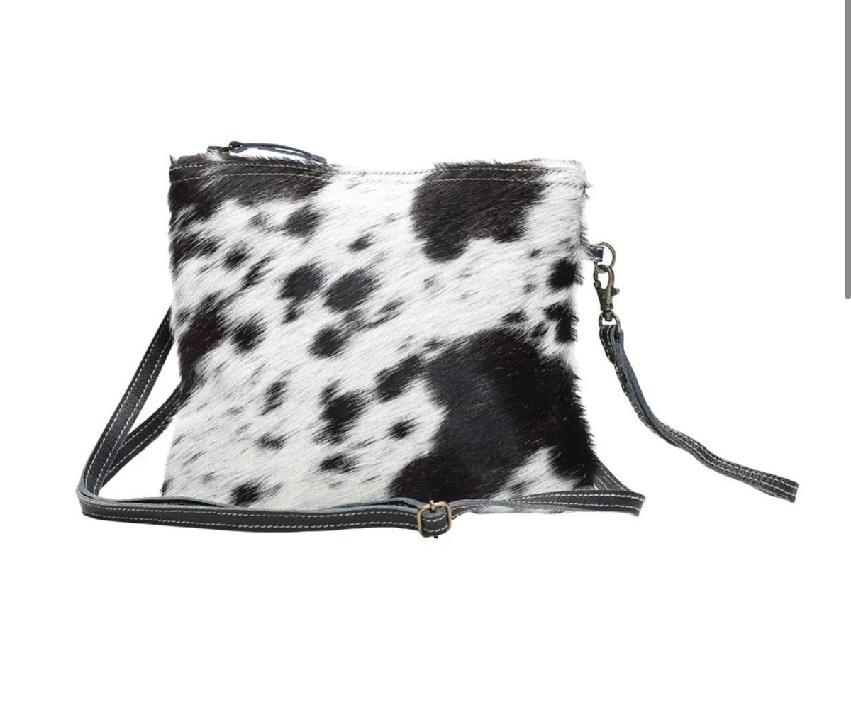 Black and White Hide Bag