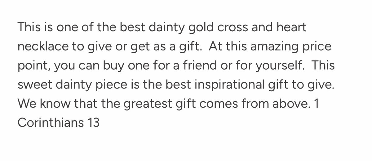 Greatest Gift Necklace