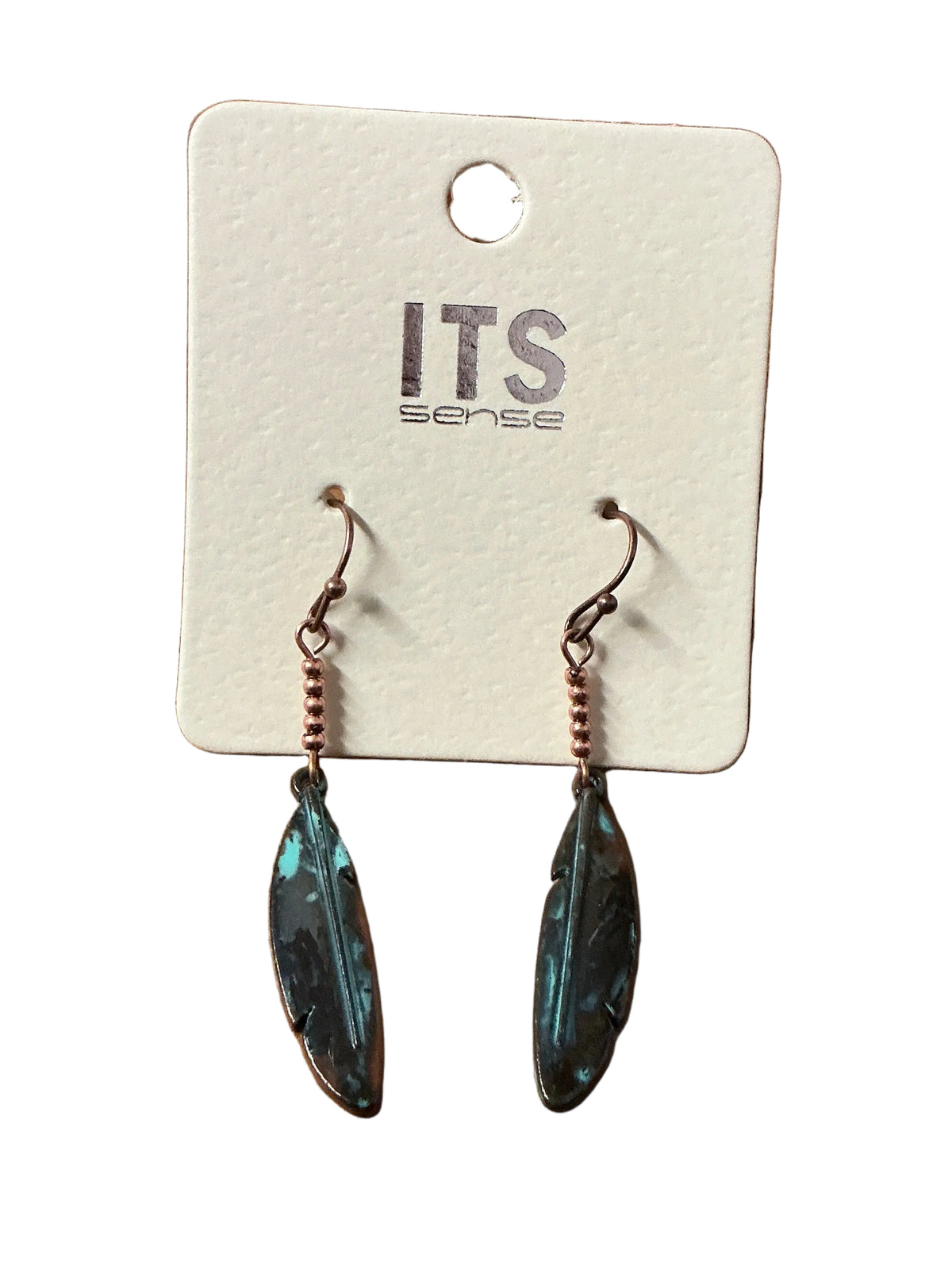 Patina Leaf Earrings