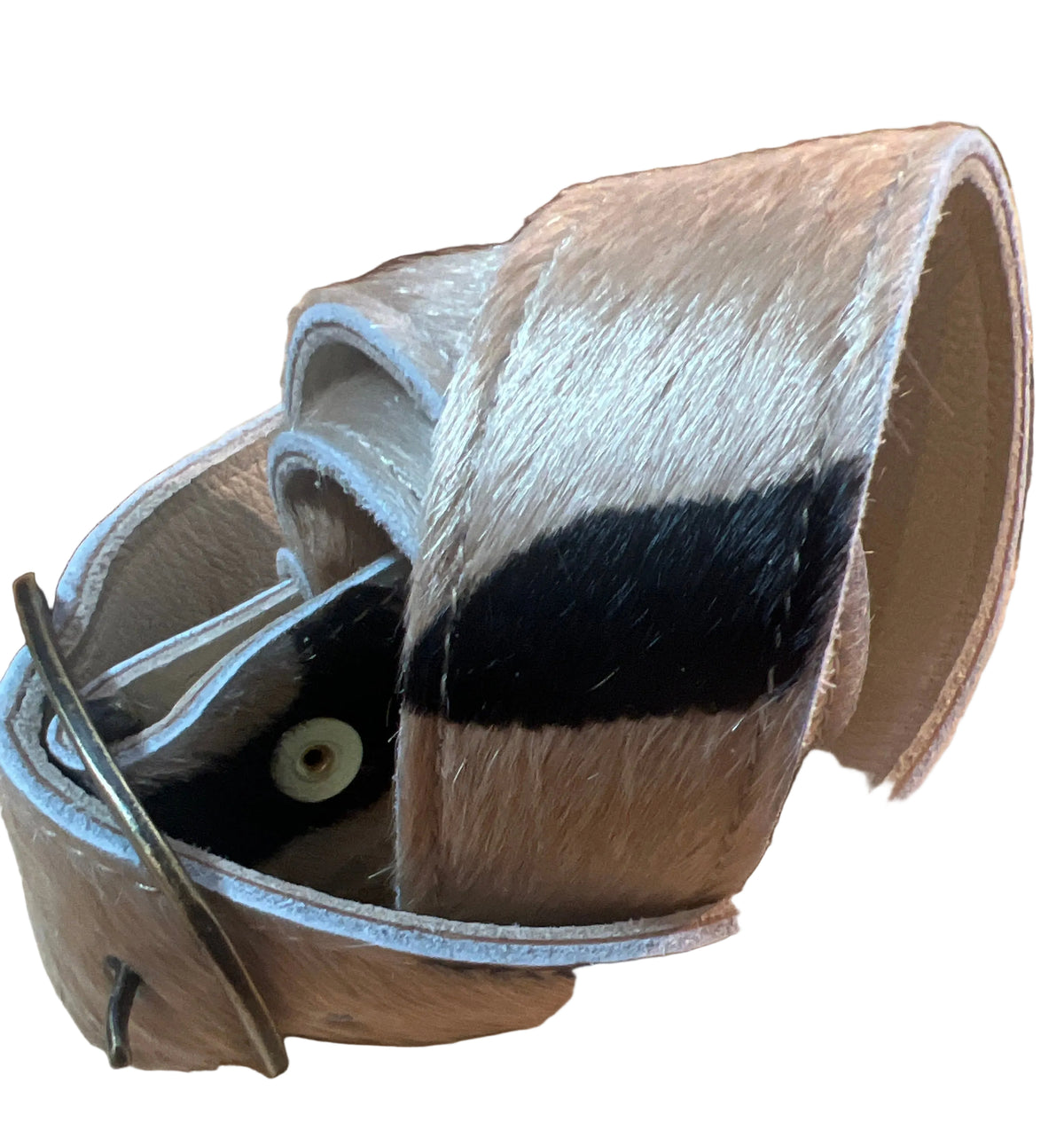 Zebra Hide Belt