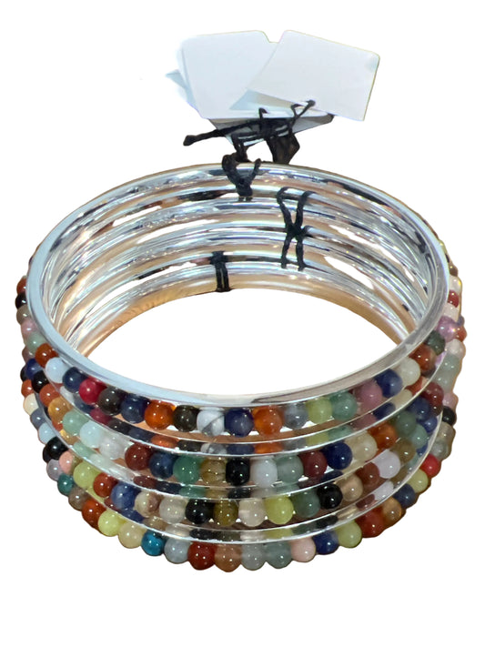 Multi-stone Bangle Bracelet