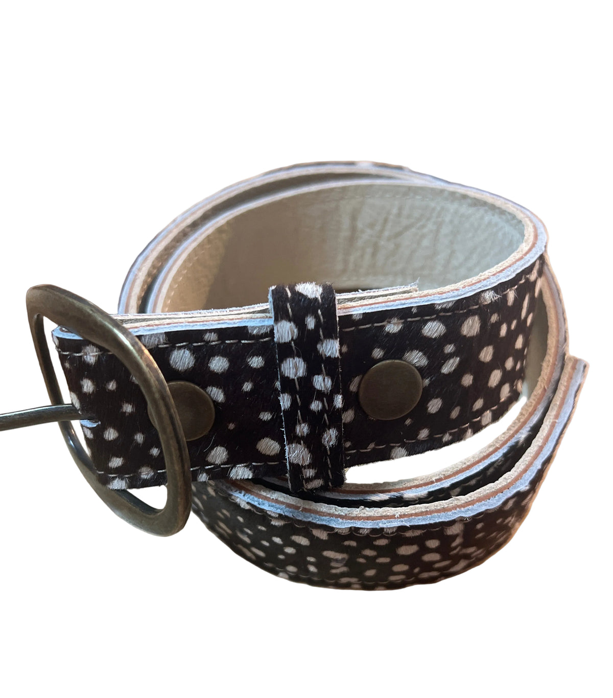 Spotted Hide Belts