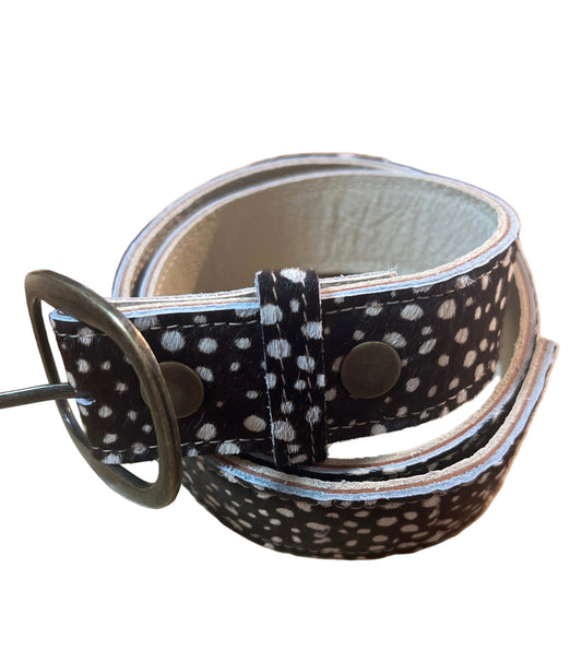 Spotted Hide Belts