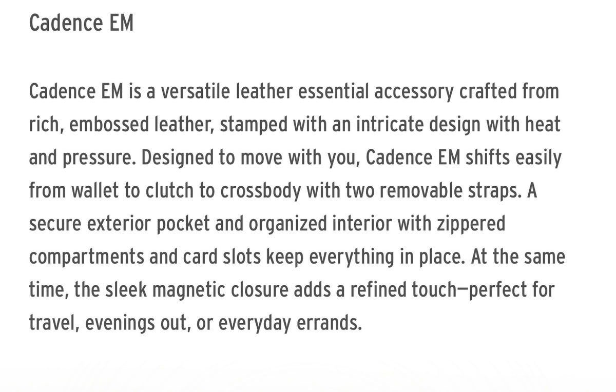 Cadence Crossbody Bag