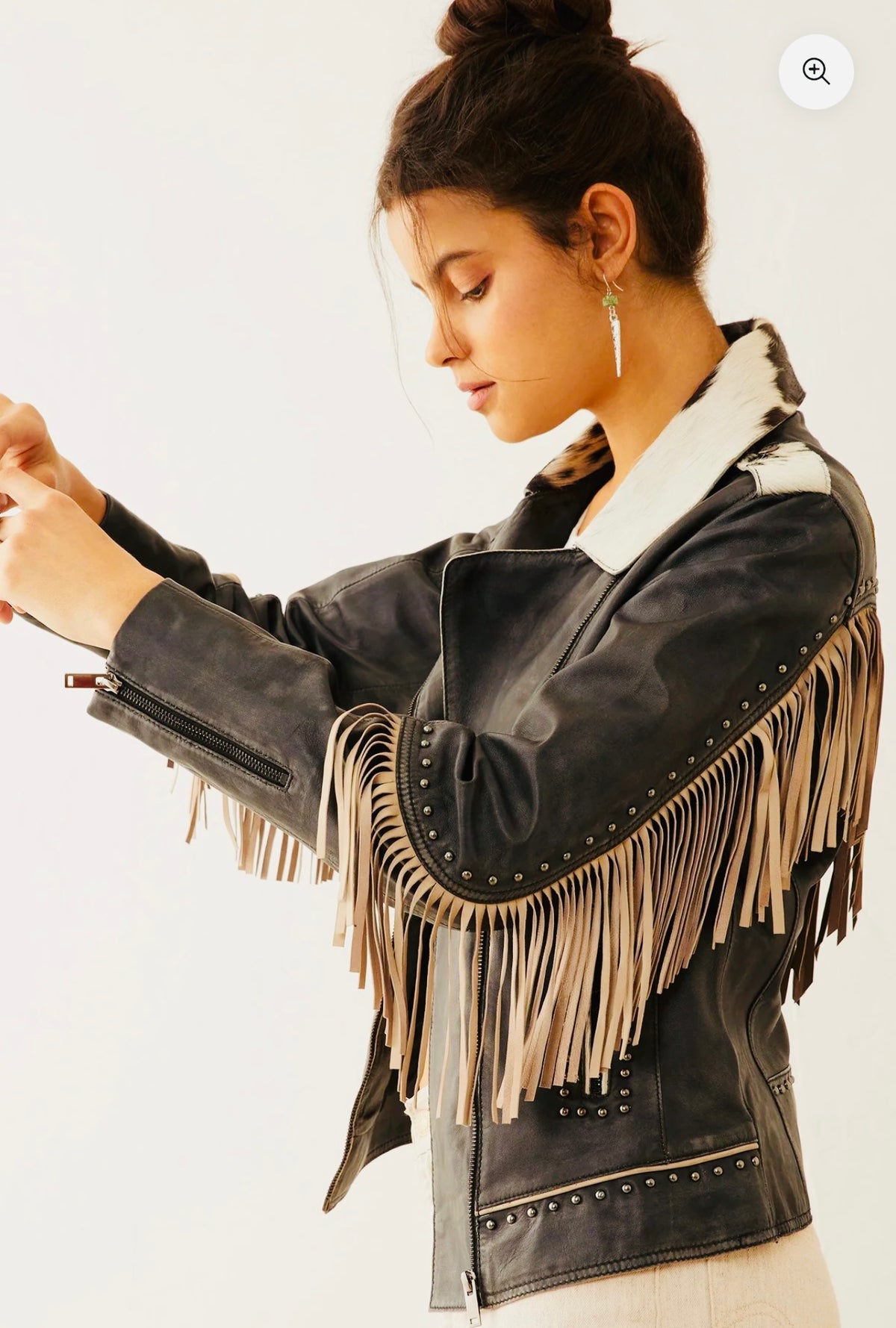 Phoenix Fringe Leather Jacket