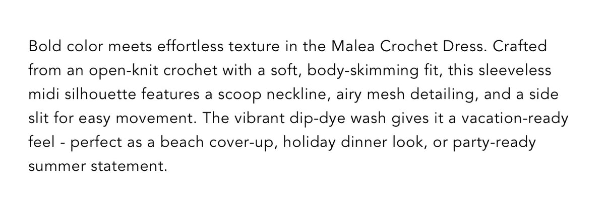 Malea Tank Dress