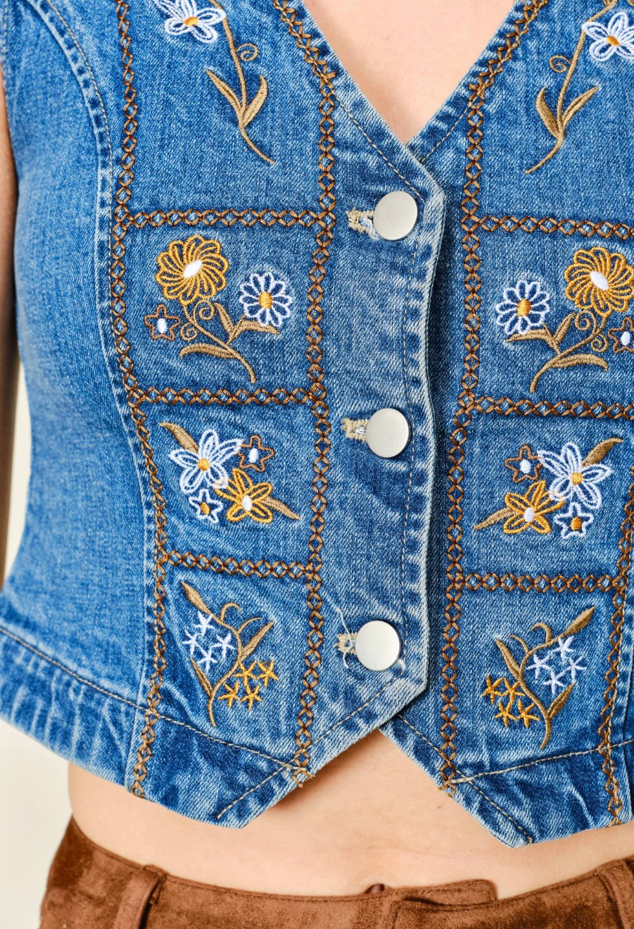 Marigold Denim Vest