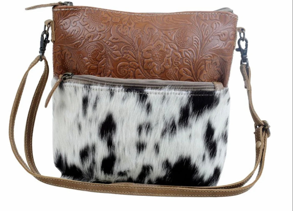 Engraved Hide Crossbody