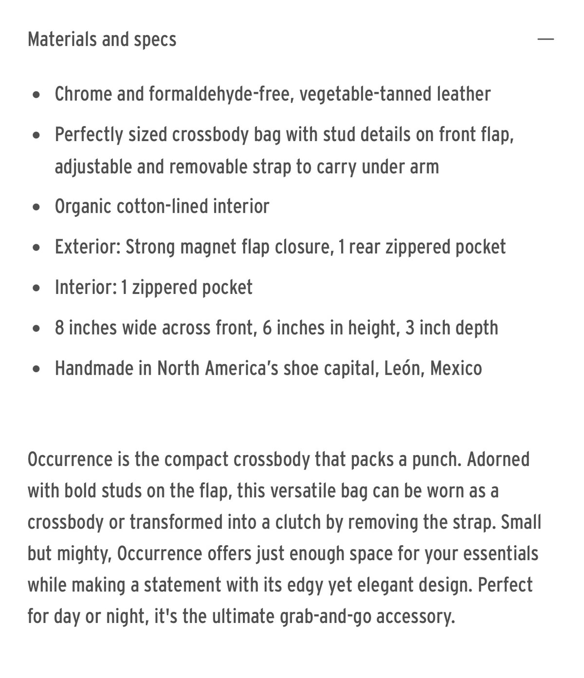 Occurrence Bag