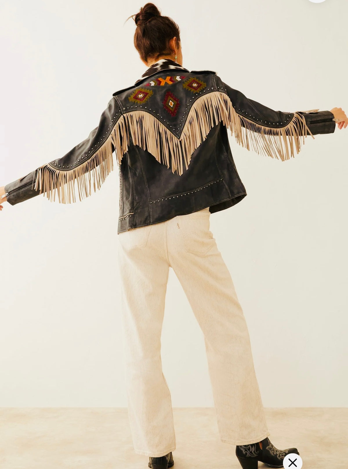 Phoenix Fringe Leather Jacket