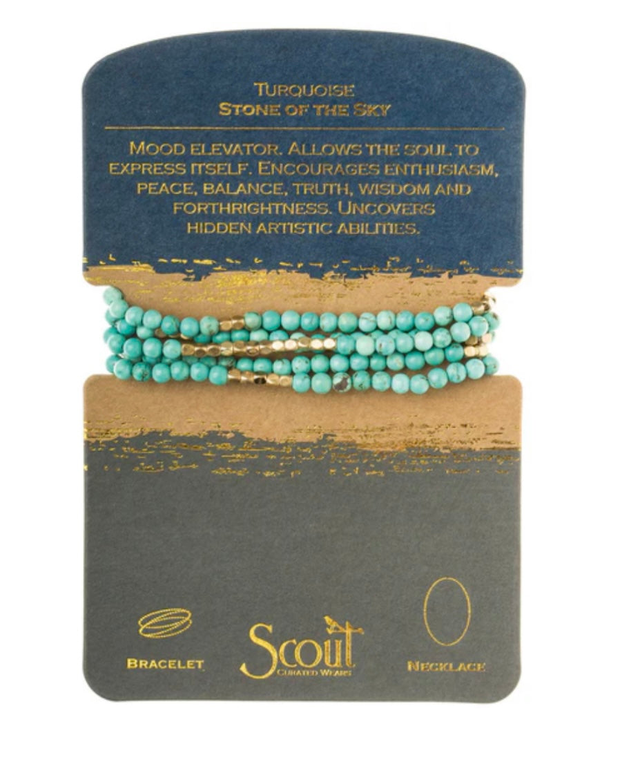 Stone Wrap Bracelet/Necklace