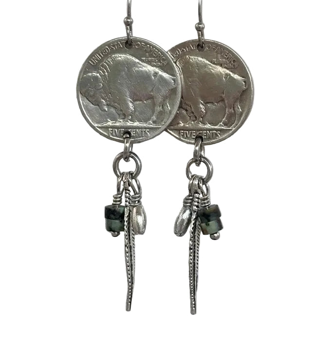 Buffalo Nickel Earrings