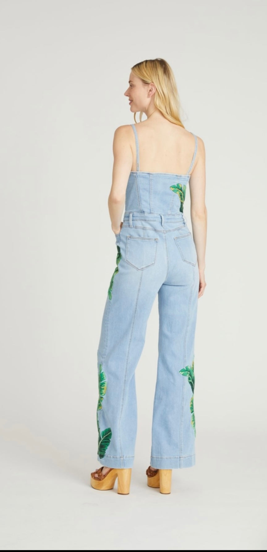 Kiera Palm Leaf Jumpsuit