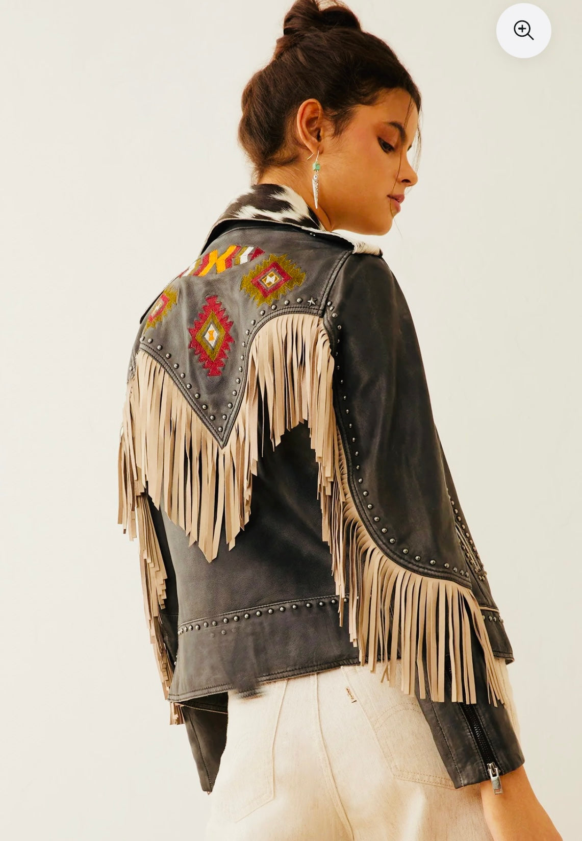 Phoenix Fringe Leather Jacket