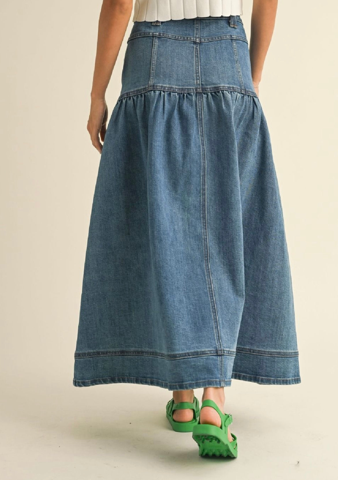 Valerie Denim Maxi Skirt