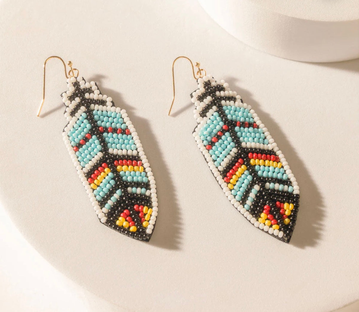 Zuni Feather Earrings