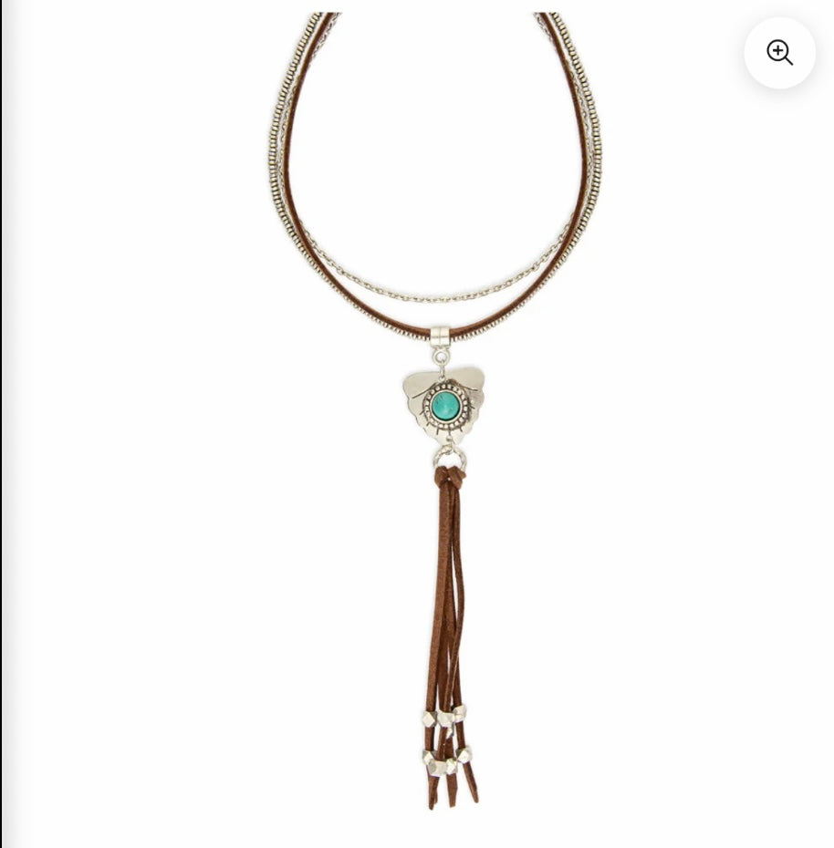 Feather Shield Necklace