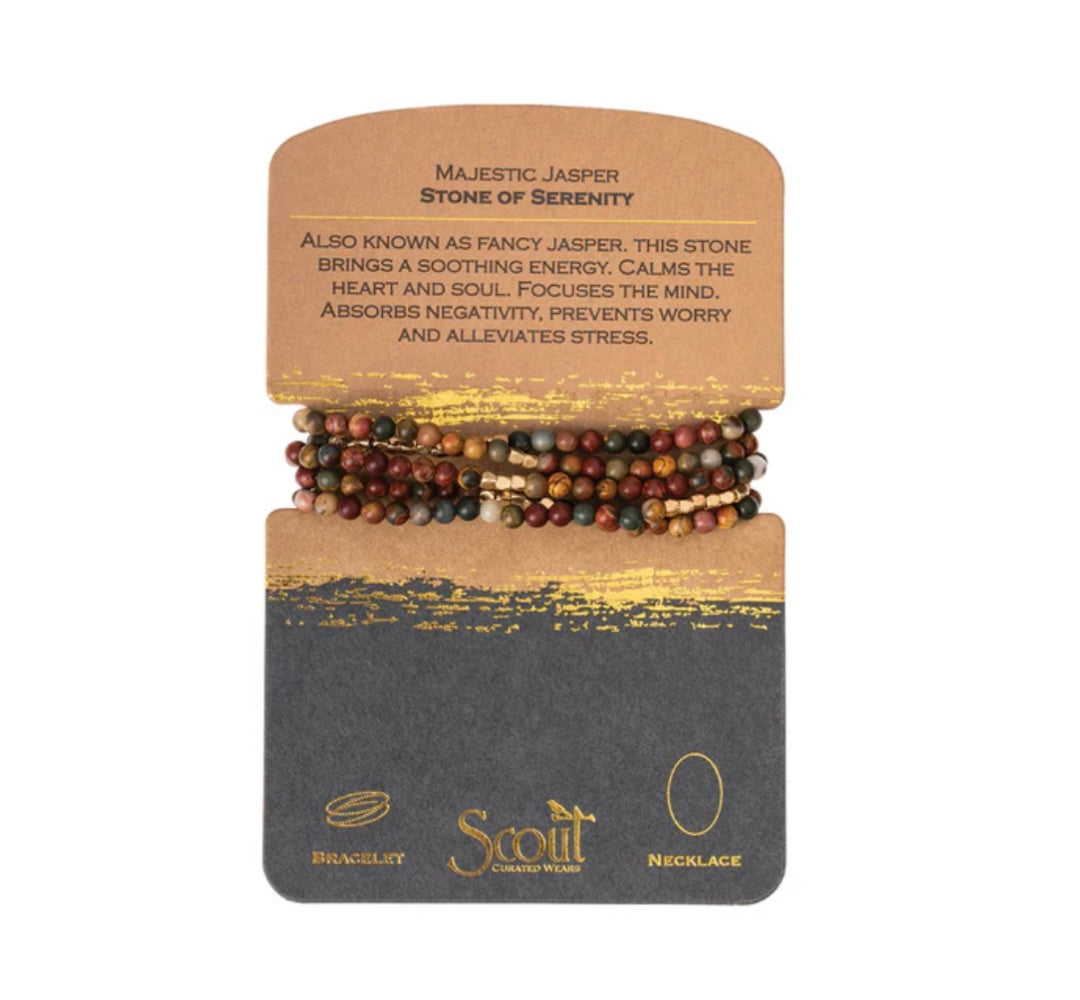Stone Wrap Bracelet/Necklace