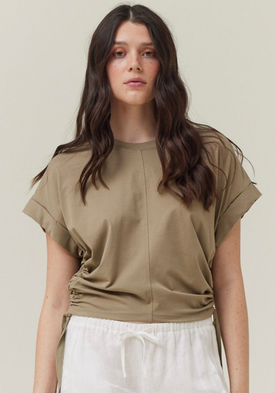 Side Scrunch Tee