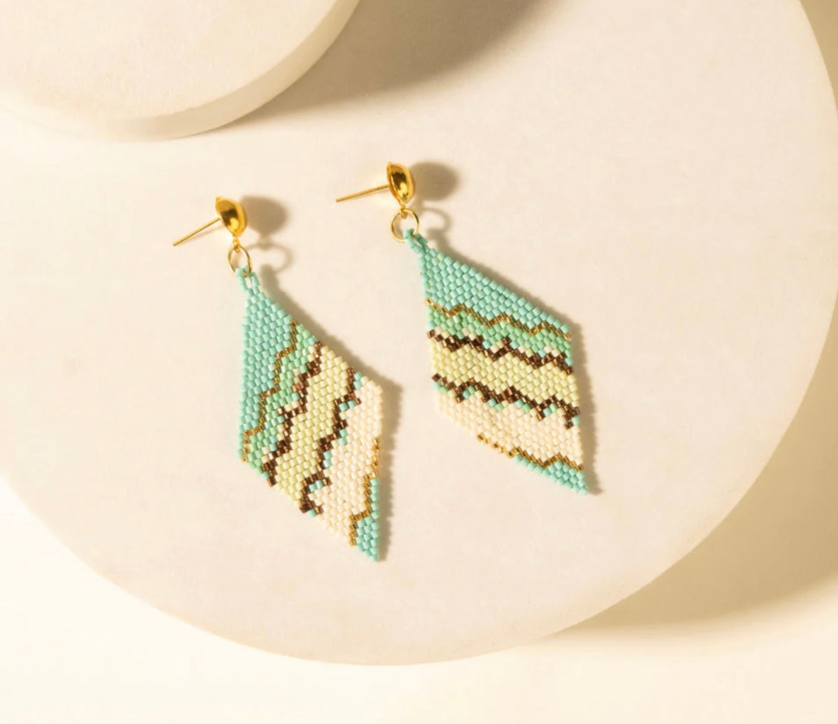 Cactus Chevron Earrings