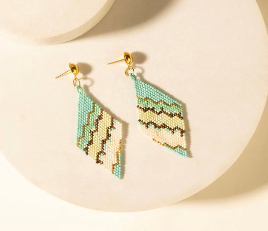 Cactus Chevron Earrings