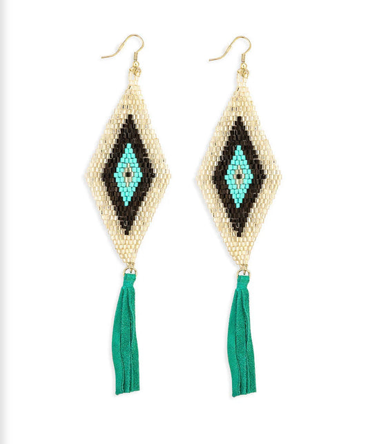Crested Trail Fringe Earrings