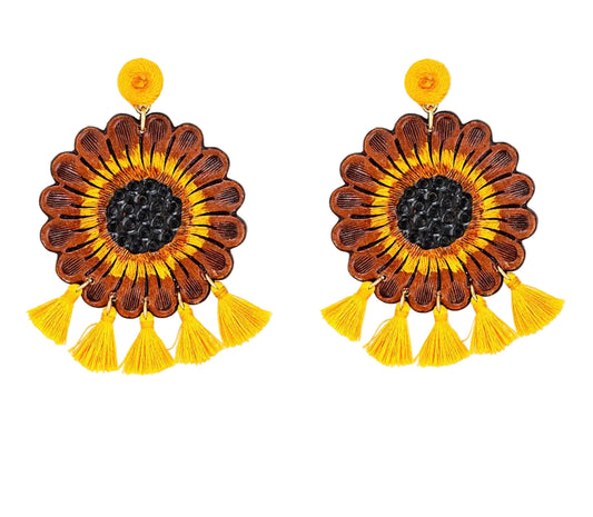 Wildflower Tassled Earrings