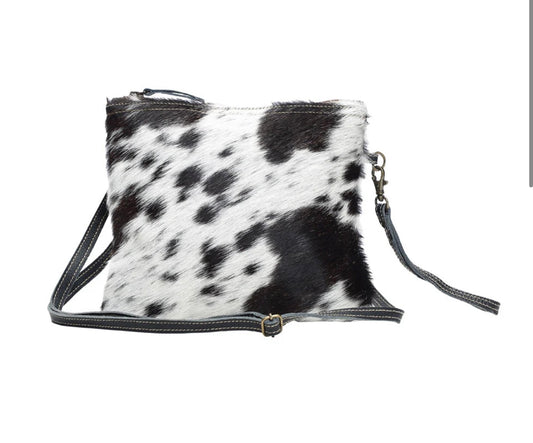 Black and White Hide Bag