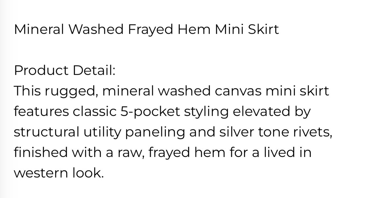 Galveston Mini Skirt