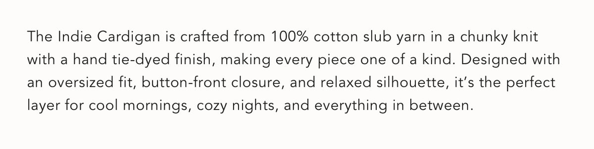 Indie Cardigan