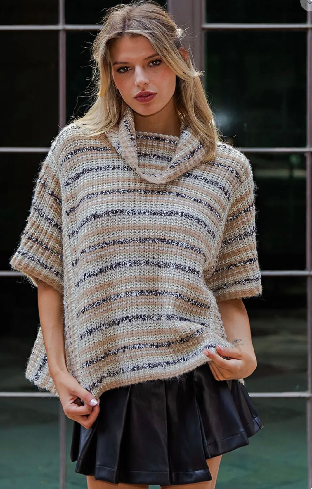 Hollie Poncho Sweater