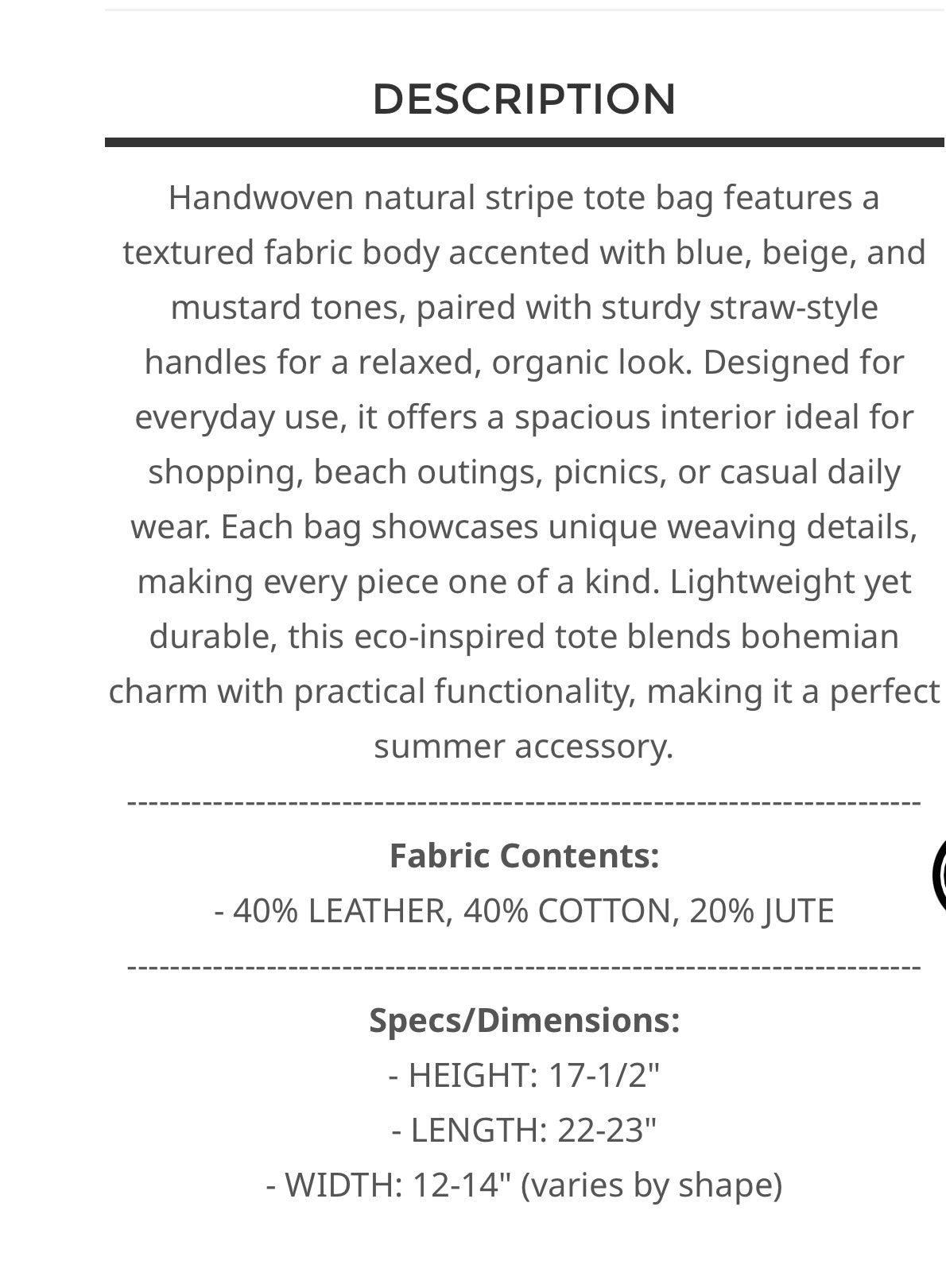 Juten Around Tote Bag