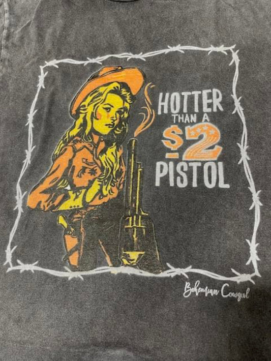 Distressed $2 Pistol Tee