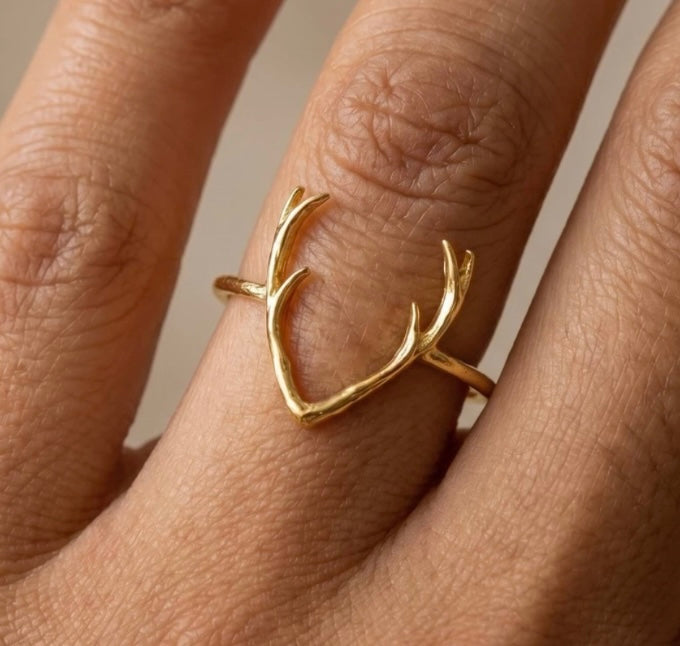 Antler Crown Ring