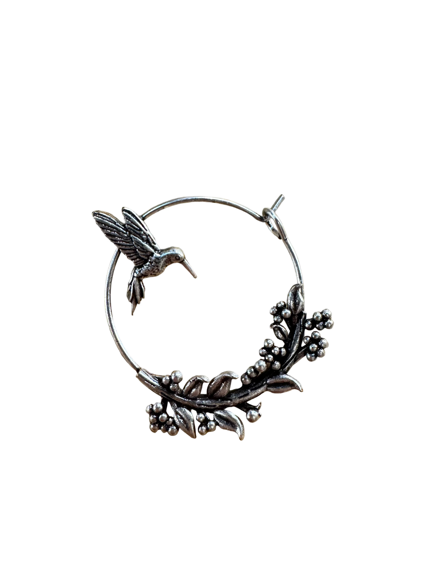 Hummingbird Hoop Earrings