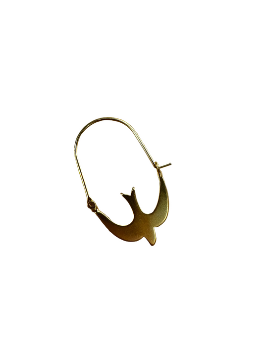 Swallow Hoop Earrings