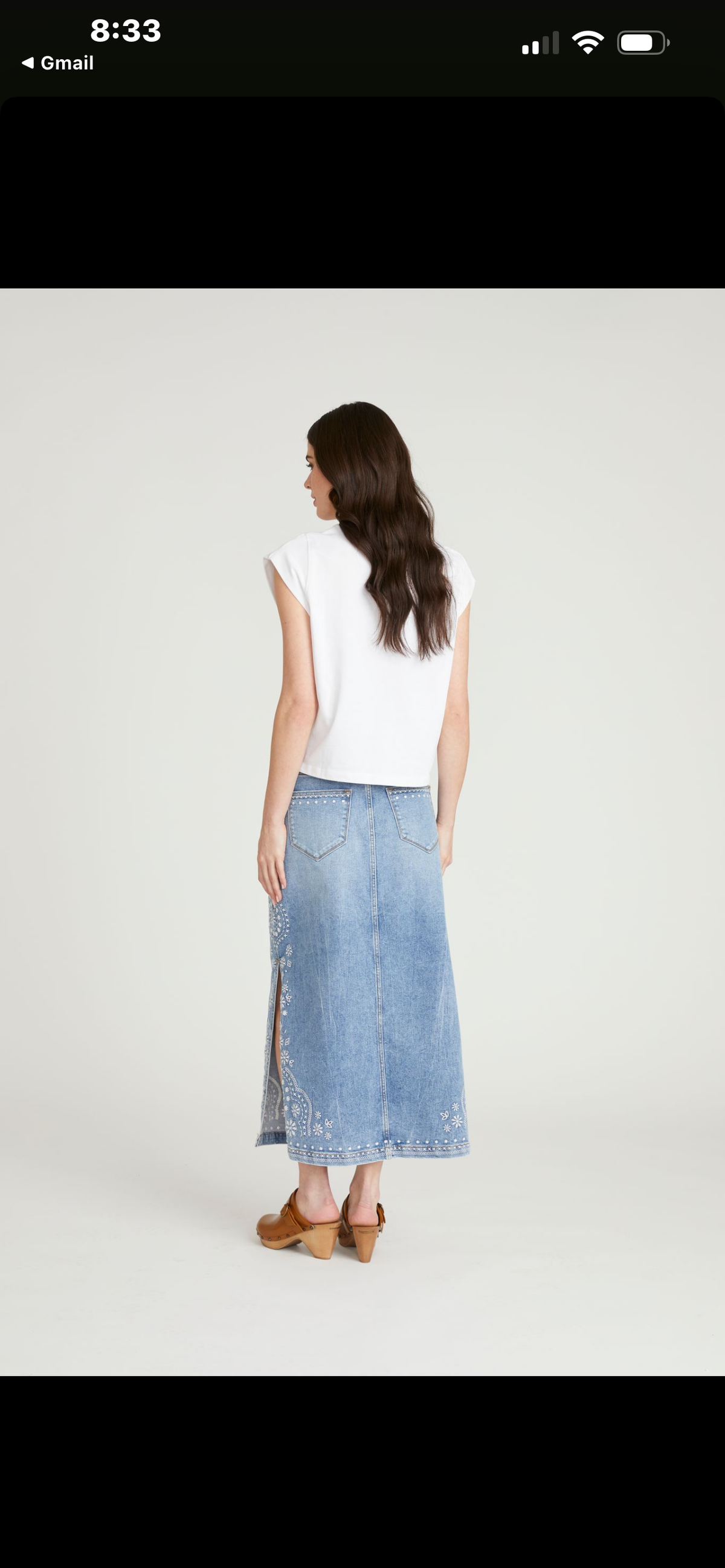 SpringSnow Maxi Skirt