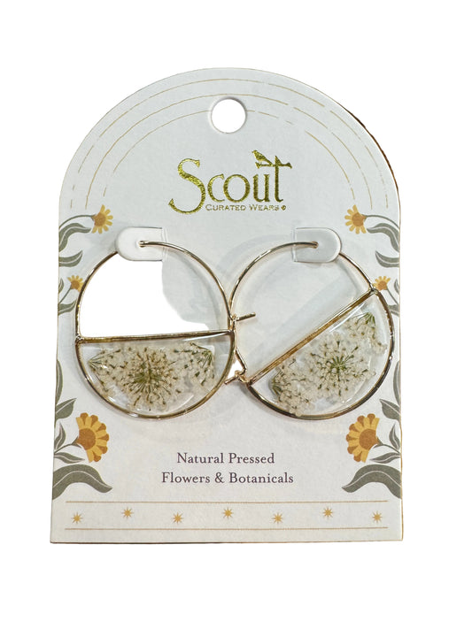 White Lace Earrings