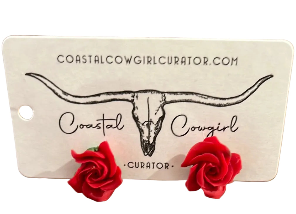 Rose Studs Earrings